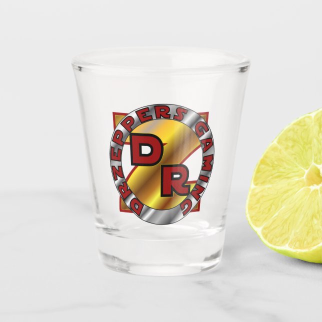 Vaso De Chupito DrZeppers Gaming Shot Glass (Anverso)