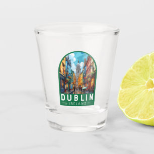 Vaso De Chupito Dublin Ireland Travel Art Vintage