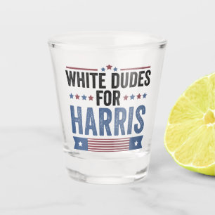Vaso De Chupito Dudas Blancas En Apoyo De Harris Al Presidente Kam