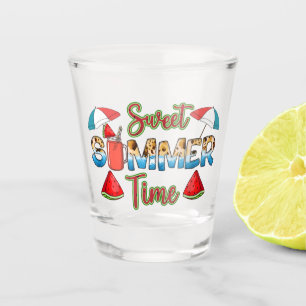 Vaso De Chupito Dulce hora de verano   Colorido trozo de sandía