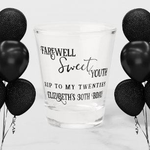 Vaso De Chupito Dulce Juventud RIP 20s Vidrio para Chupito Cumplea