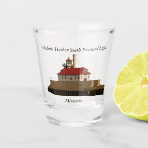 Vaso De Chupito Duluth Harbor South Pierhead Vidrio de luz