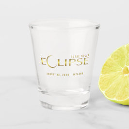 Vaso De Chupito Eclipse celestial commemorative souvenir Iceland