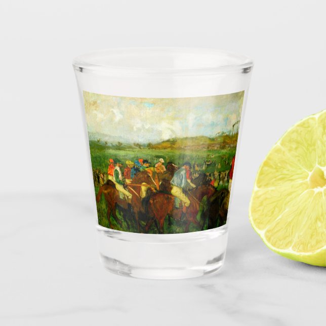 Vaso De Chupito Edgar Degas Horseback Riding (Anverso)