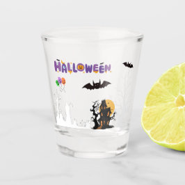 Vaso De Chupito Editable Halloween Glass