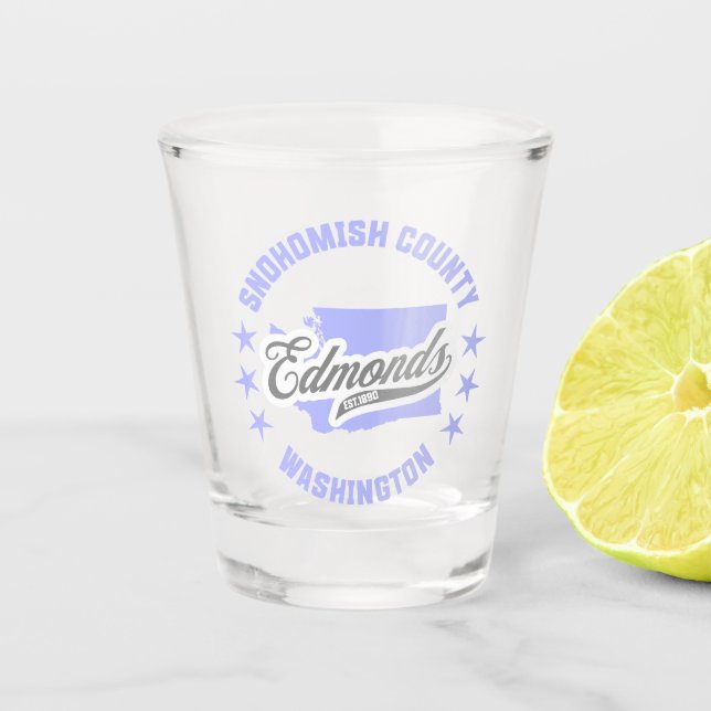 Vaso De Chupito Edmonds, Washington (Anverso)