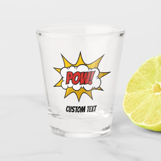 Vaso De Chupito Efecto de sonido de comic (Anverso)