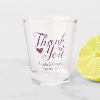 Vaso De Chupito Eggplant Purple Gracias Boda Favor