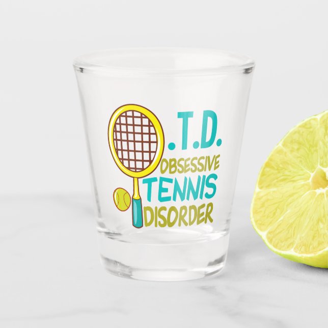 Vaso De Chupito El aburrido desorden del tenis (Anverso)
