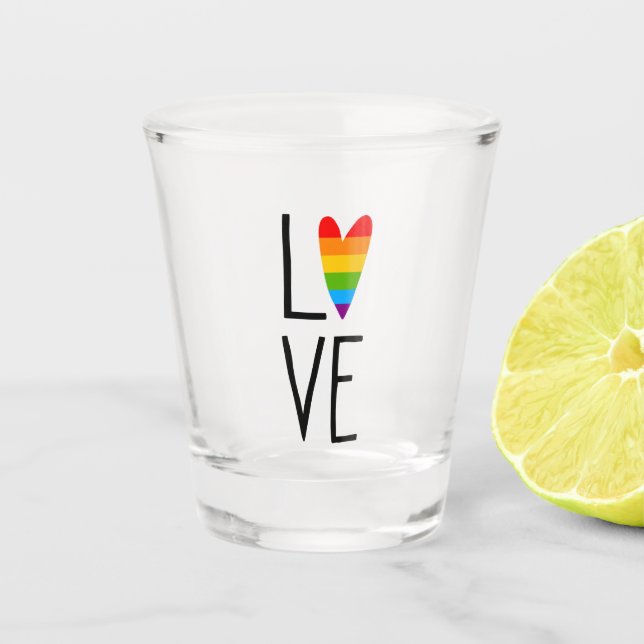 Vaso De Chupito El amor arcoiris (Anverso)