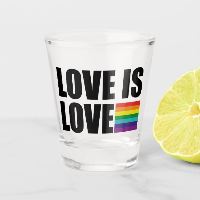 Vaso De Chupito El amor es amor (Anverso)
