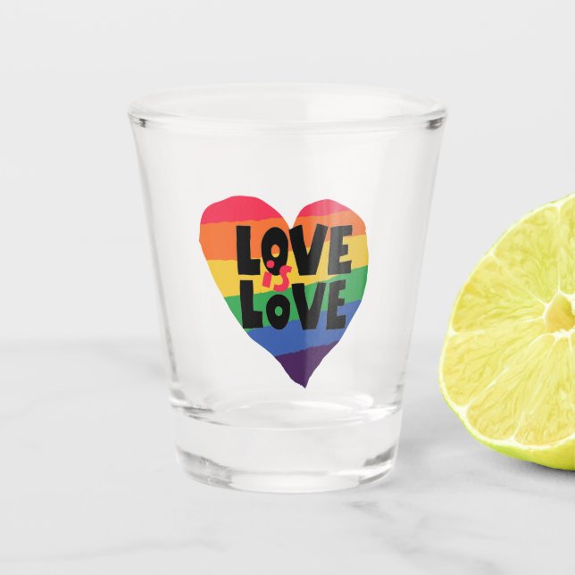 Vaso De Chupito El amor es amor (Anverso)