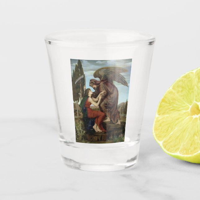 Vaso De Chupito El ángel de la muerte (compasión al final de la vi (Anverso)