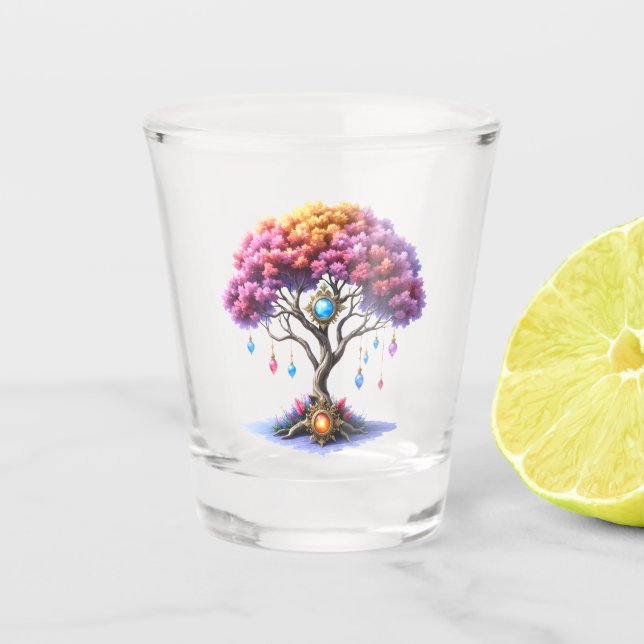 Vaso De Chupito El Árbol Celestial del Devenir. (Anverso)
