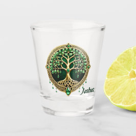 Vaso De Chupito El árbol de la vida con nudos celtas.
