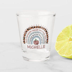 Vaso De Chupito El arcoiris de los valores fundamentales del profe