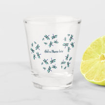 El arte de la libélula azul bailando personalizado