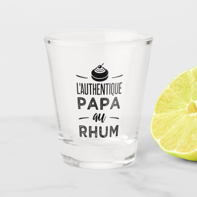 Vaso De Chupito El auténtico papá al ron (Anverso)