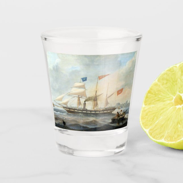 Vaso De Chupito El barco alpino Marshall 1847 (Anverso)