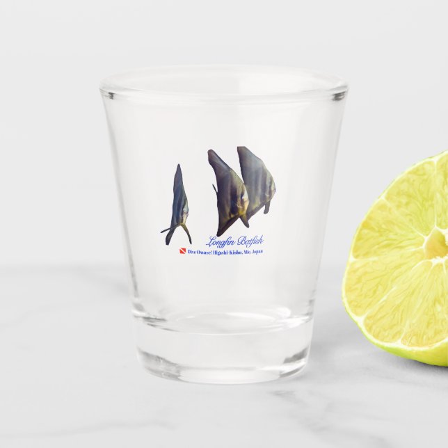 Vaso De Chupito El Baterinato De Longfin De Cute (Anverso)