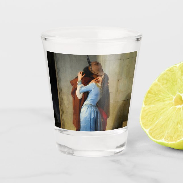 Vaso De Chupito El beso Francesco Hayez (Anverso)