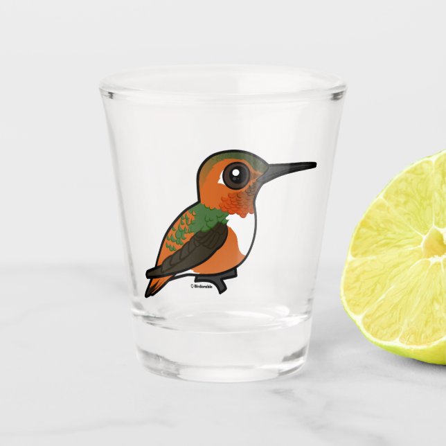 Vaso De Chupito El colibrí de Allen (Anverso)