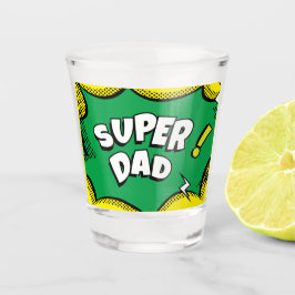 Vaso De Chupito El colorido libro de historietas "Super Dad"