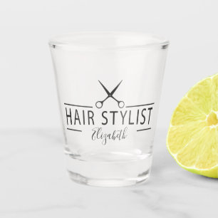 Vaso De Chupito El corte de pelo del estilista Scissors el