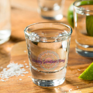 Vaso De Chupito El día de Galentine en Mandala