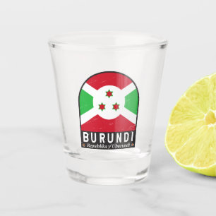 Vaso De Chupito El emblema de la bandera de Burundi es una cosecha