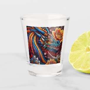 Vaso De Chupito "El florecimiento del dragón