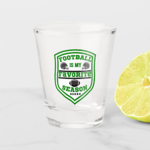 Vaso De Chupito El fútbol es mi logo favorito de temporada, negro