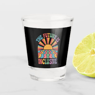 Vaso De Chupito El Futuro Es Inclusivo LGBTQ Arcoíris Orgullo Retr