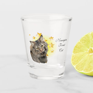 Vaso De Chupito El gato noruego por la selva que ha sido largament