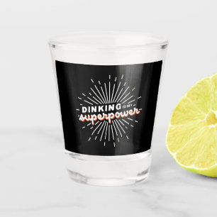 Vaso De Chupito El hábito de las baloncestas es mi regalo divertid