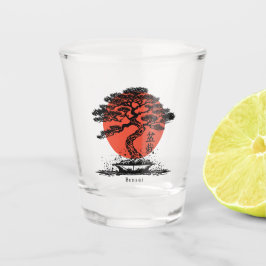 Vaso De Chupito El kanji japonés Bonsai personalizado