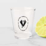 Vaso De Chupito El mejor hombre elegante Boda de Tuxedo<br><div class="desc">Personalizar este elegante diseño para el Mejor Hombre con un elegante esmoquin negro y texto personalizado para el nombre del mejor hombre y los nombres de la pareja boda con la fecha.</div>