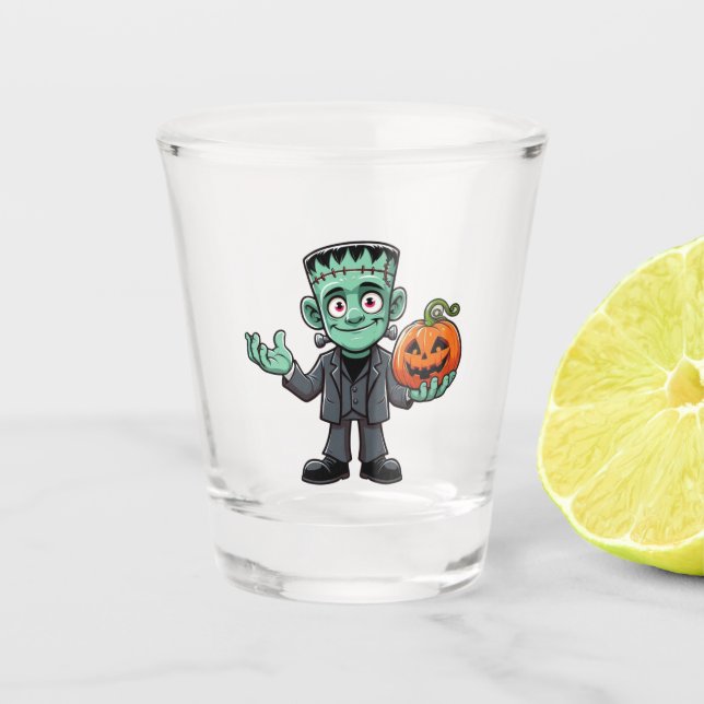 Vaso De Chupito El monstruo del personalizado Frankenstein (Anverso)