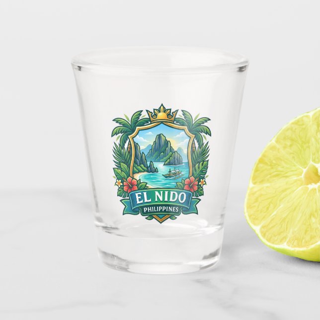 Vaso De Chupito El Nido Filipinas (Anverso)
