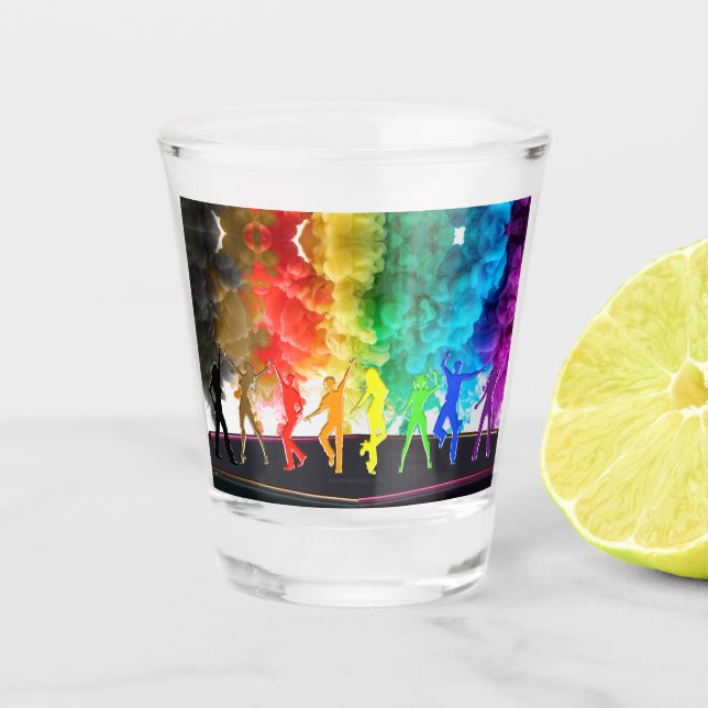 Vaso De Chupito El Orgullo de Baile de SlipperyJoe Sombra a los re (Anverso)