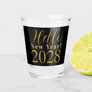 Vaso De Chupito El oro negro de la víspera de Año Nuevo