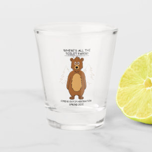 Vaso De Chupito El oso gracioso del Personalizado de hibernación