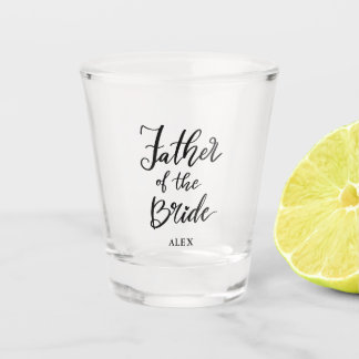 Vaso De Chupito El padre de la novia elegante guión de boda