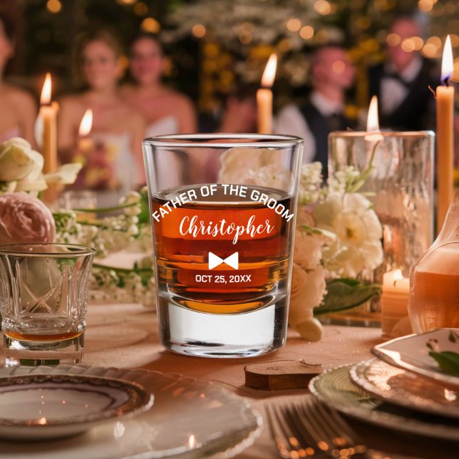 Vaso De Chupito El padre moderno del Boda personalizado del novio (Subido por el creador)