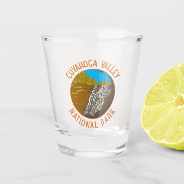 Vaso De Chupito El Parque Nacional del Valle de Cuyahoga (Anverso)
