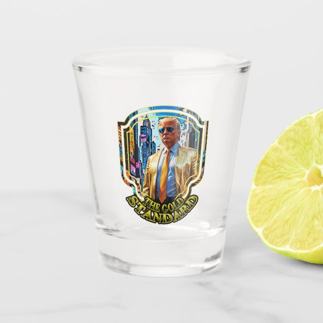 Vaso De Chupito El patrón oro - presidente Trump 2024 (Anverso)