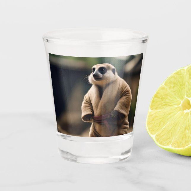 Vaso De Chupito El Poderoso Meerkat: La Muerte Del Sumo, (Anverso)