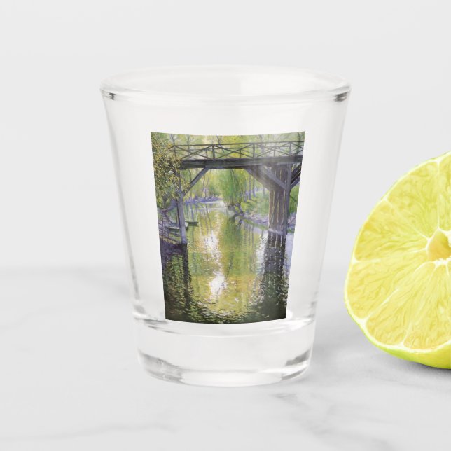 Vaso De Chupito El Puente Viejo (por Guy Rose) (Anverso)