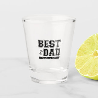 Vaso De Chupito El regalo del Día del Padre del Cristal de Mejor P