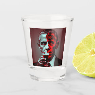 Vaso De Chupito El satánico Obama bebe la sangre de Estados Unidos